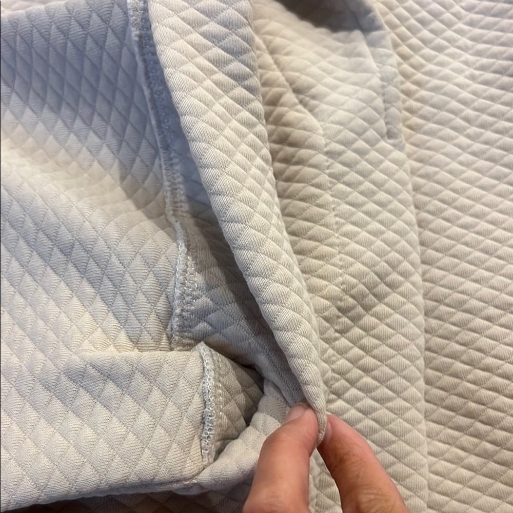 Frette Cream Textured Men's Robe - Picture 3 of 10